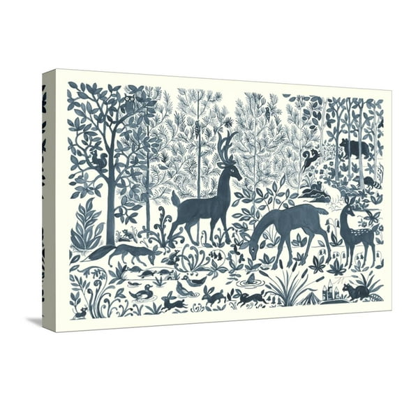 Art.com Forest Life I Stretched Canvas Print Wall Art by Miranda Thomas, 24" x 16"