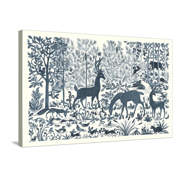 Art.com Forest Life I Stretched Canvas Print Wall Art by Miranda Thomas, 36" x 24"
