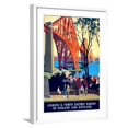 thumbnail image 1 of Art.com Forth Bridge Vintage Travel Poster, London & North Eastern Railway of England & Scotland Art Print by Piddix, White Frame Wall Art, 21" x 29", 1 of 5
