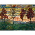 thumbnail image 1 of Art.com Four Trees, c.1917 Art Print by Egon Schiele, 32" x 24", 1 of 4