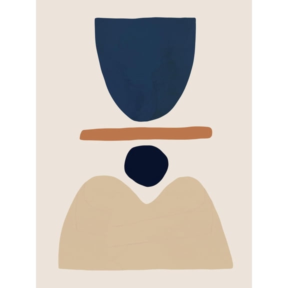 Art.com Fraction Stack II Art Print by Victoria Barnes, 12" x 16"