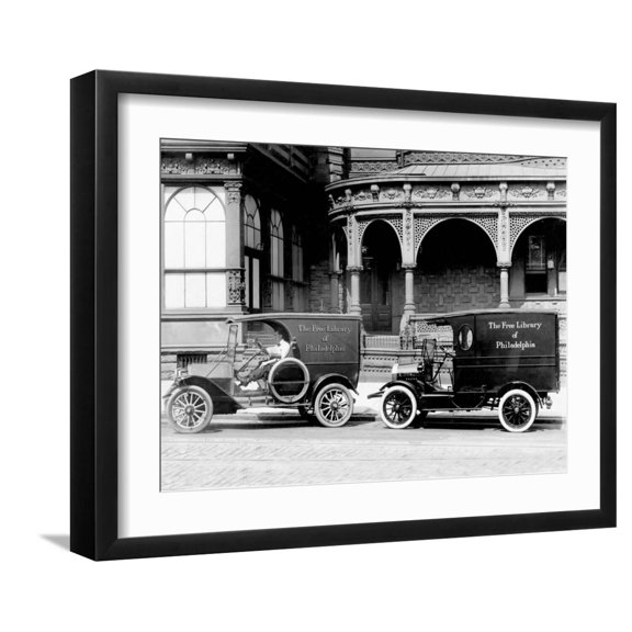 Art.com Free Library of Philadelphia Vans Photo, Black Frame Wall Art, 21" x 17"