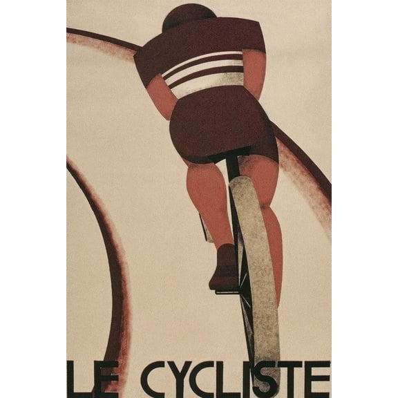 Art.com French Cycling Poster, Le Cycliste Art Print, 12" x 18"