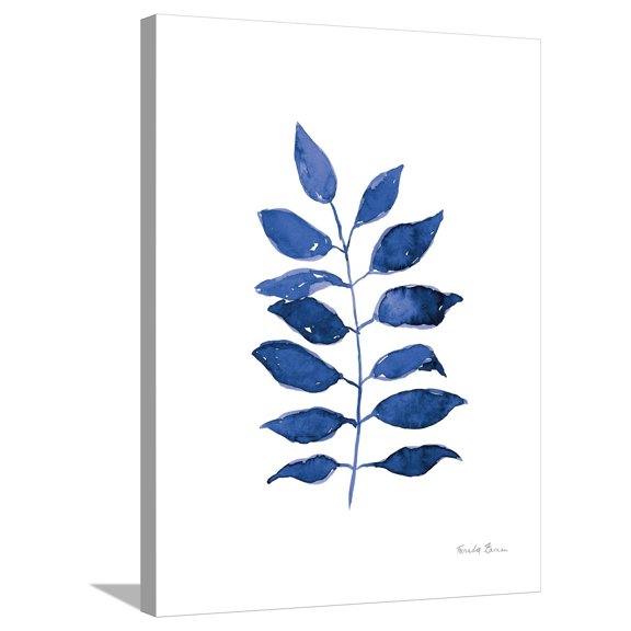 Art.com Fresh and Blue IV Stretched Canvas Print Wall Art by Farida Zaman, 24" x 32"