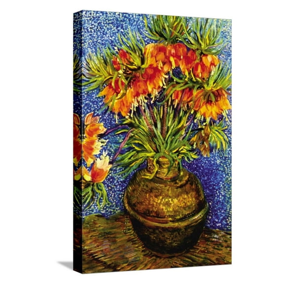 Art.com Fritillaries Stretched Canvas Print Wall Art by Vincent van Gogh, 12" x 18"