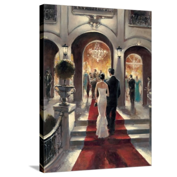 Art.com Gala Opening Stretched Canvas Print Wall Art by Brent Heighton, 24" x 32"