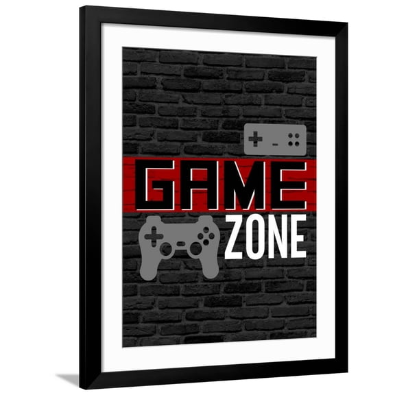 Art.com Game Zone Art Print by Kimberly Allen, Black Frame Wall Art, 32" x 40"