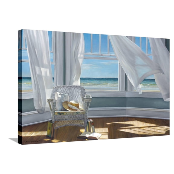 Art.com Gentle Reader Stretched Canvas Print Wall Art by Karen Hollingsworth, 36" x 24"