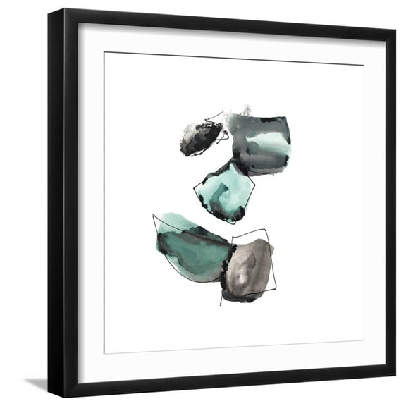 Art.com Geometric Expressions 2 Art Print by Lora Gold, Black Frame Wall Art, 21" x 21"