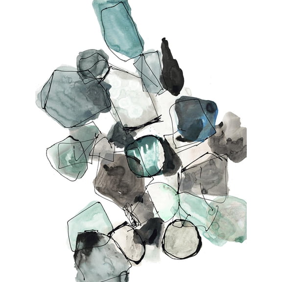 Art.com Geometric Pools Art Print by Lora Gold, 24" x 32"