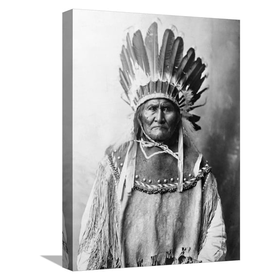 Art.com Geronimo (1829-1909) Stretched Canvas Print Wall Art by Aaron Canady, 12" x 16"