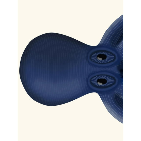 Art.com Giant Octopus Blue Triptych a Art Print by Fab Funky, 12" x 16"