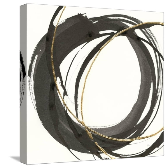 Art.com Gilded Enso I Stretched Canvas Print Wall Art by Chris Paschke, 16" x 16"