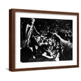 thumbnail image 1 of Art.com Gimme Shelter, Mick Jagger, 1970, Performing Onstage Photo, Brown Frame Wall Art, 21" x 17", 1 of 5