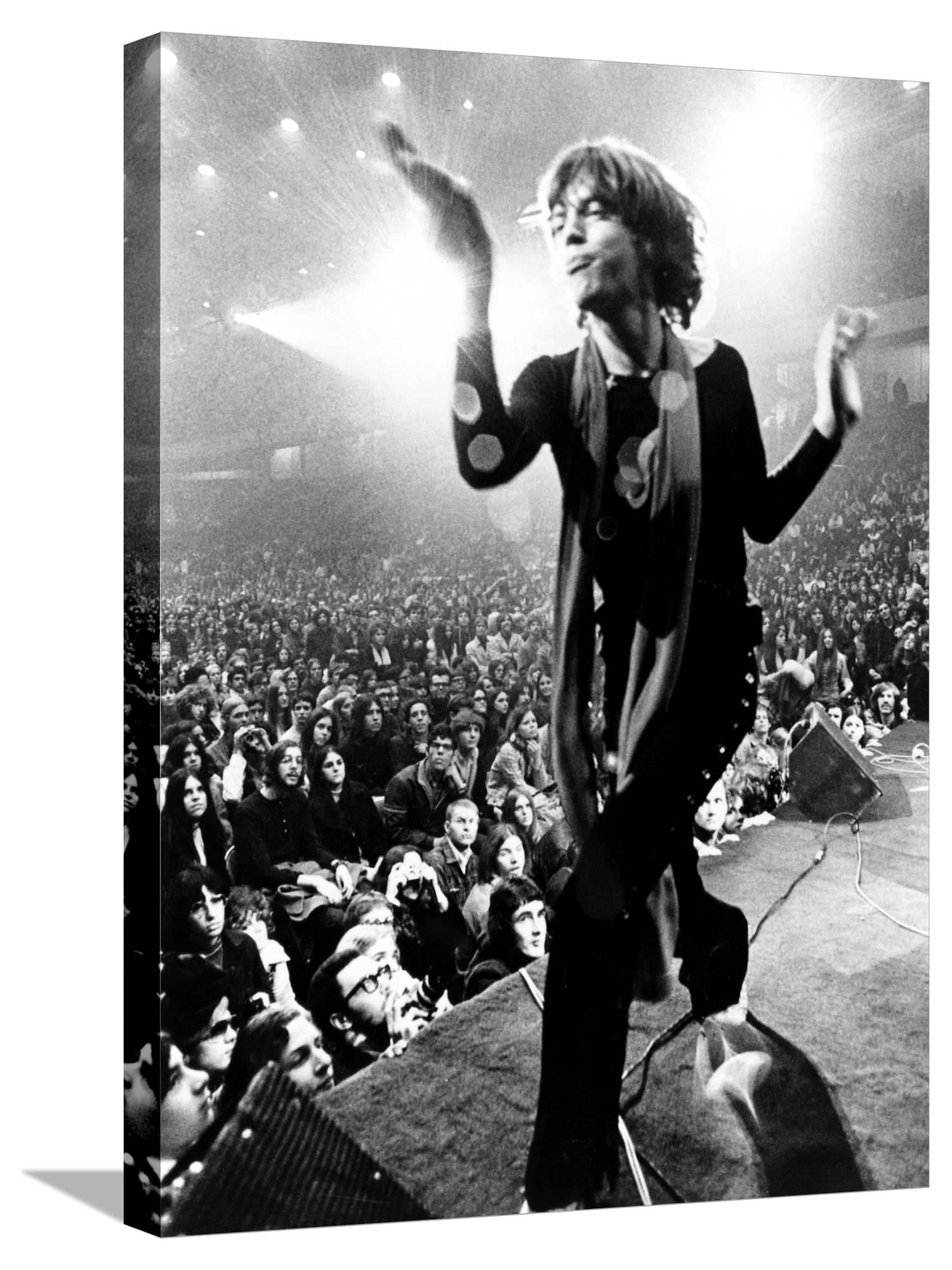 Art.com Gimme Shelter, Mick Jagger, 1970 Photo, Brown Frame Wall