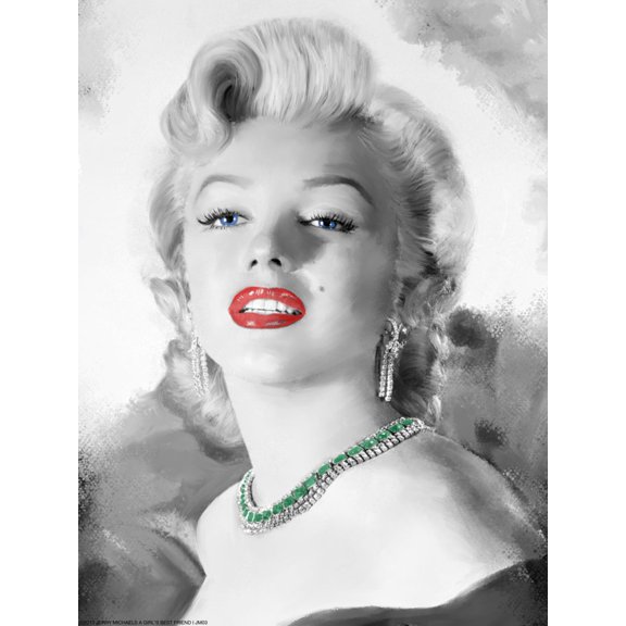 Art.com Girl's Best Friend Art Print by Jerry Michaels, 12" x 16"