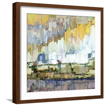 Art.com Glacier Bay I Art Print by James Burghardt, Brown Frame Wall Art, 21" x 21"