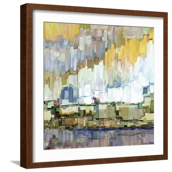 Art.com Glacier Bay I Art Print by James Burghardt, Brown Frame Wall Art, 21" x 21"
