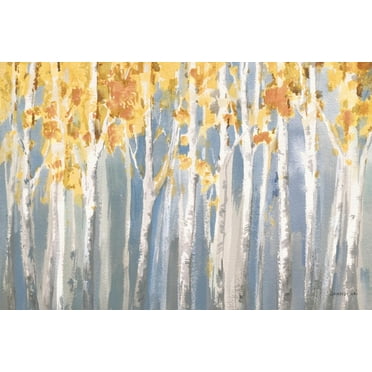 Art.com Golden Birches Spice Art Print by Danhui Nai, 18" x 12"