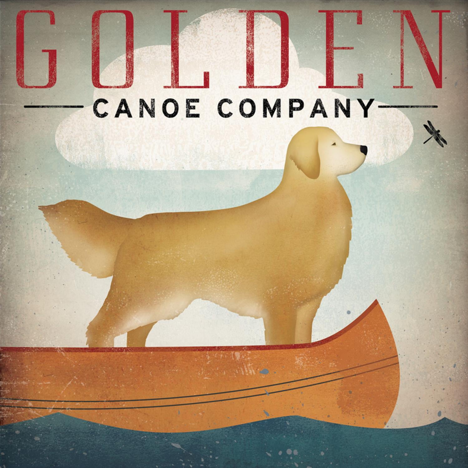 Golden Dog Canoe Company Canvas Art for Kids Room