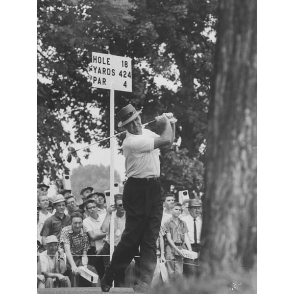 Art.com Golfer Sam Snead Hitting His Ball Premium Photographic Print, 24" x 32"