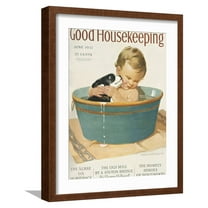 Art.com Good Housekeeping, June, 1932 Art Print, Brown Frame Wall Art, 17" x 21"