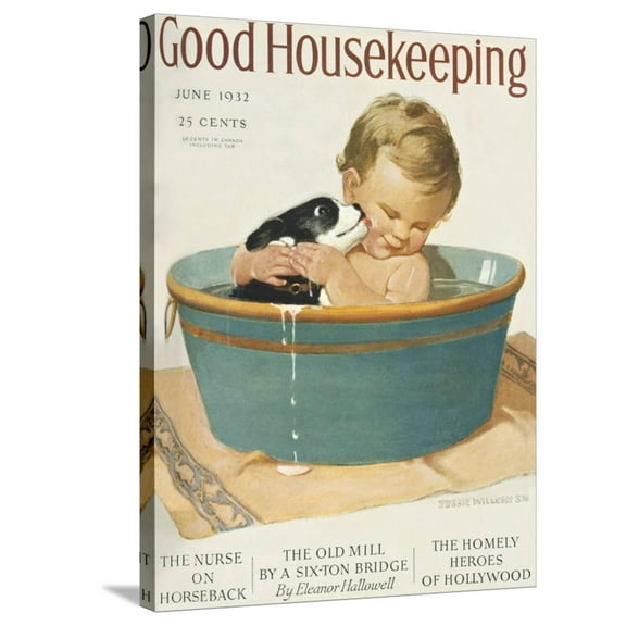 Art.com Good Housekeeping, June, 1932 Stretched Canvas Print Wall Art, 24" x 32"
