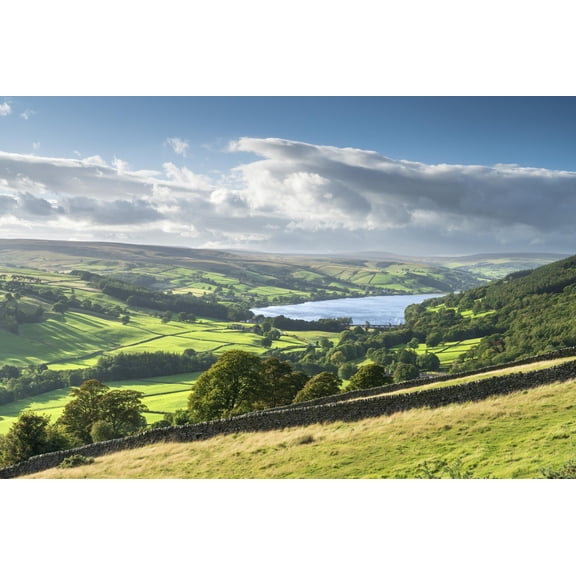 Art.com Gouthwaite Reservoir in Upper Nidderdale, The Yorkshire Dales National Park, England Photographic Print by John Potter, 18" x 12"