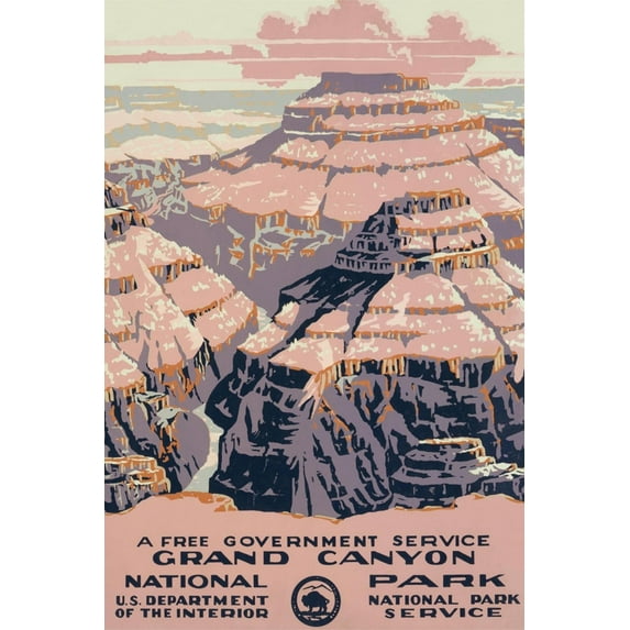 Art.com Grand Canyon National Park Travel Poster Art Print, 16" x 24"