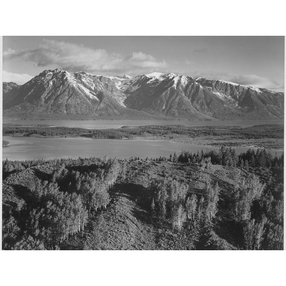 Art.com Grand Teton, National Park Wyoming, Geology, Geological 1933-1942 Art Print by Ansel Adams, 16" x 12"