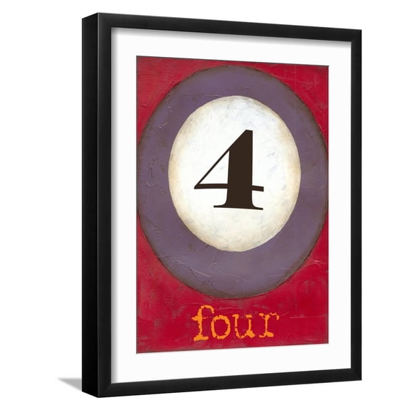 Art.com Graphic Pool IV Art Print by Jennifer Goldberger, Black Frame Wall Art, 17" x 21"
