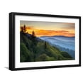 thumbnail image 1 of Art.com Great Smoky Mountains National Park Scenic Sunrise Landscape at Oconaluftee Photographic Print by daveallenphoto, Black Frame Wall Art, 23" x 17", 1 of 5