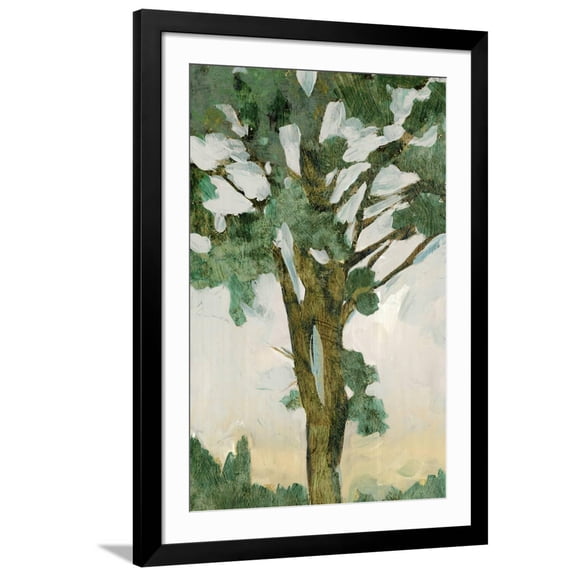 Art.com Green Tree Line I Art Print by PI Studio, Black Frame Wall Art, 32" x 44"