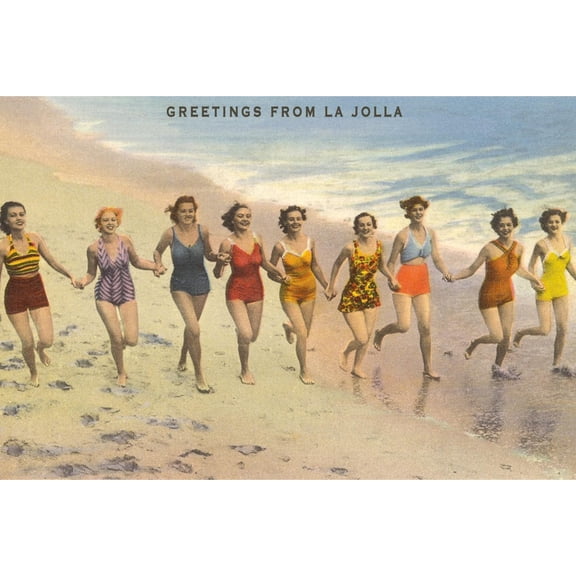 Art.com Greetings from La Jolla, California Art Print, 18" x 12"