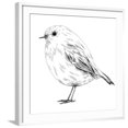 thumbnail image 1 of Art.com Hand-Drawn Robin Art Print by aggressor, White Frame Wall Art, 29" x 29", 1 of 5