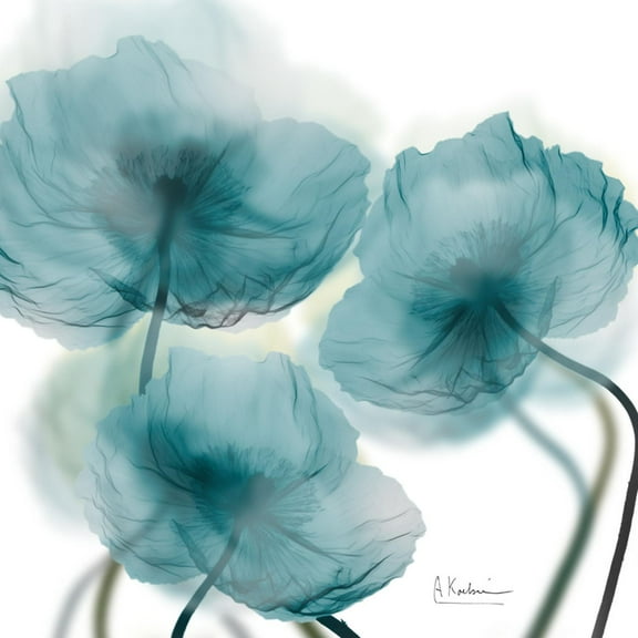 Art.com Harbor Blue Beauty 1 Art Print by Albert Koetsier, 16" x 16"