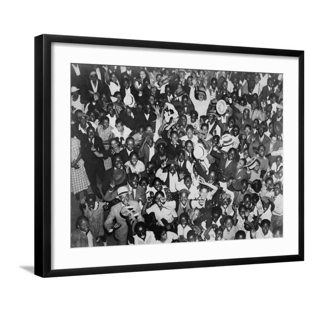 Harlem Crowd Celebrating Joe Louis' Against Victory Against Primo Carnera, 1935 Photo