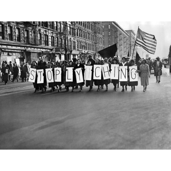 Art.com Harlem Protests the Scottsboro Verdict as a L-Y-N-C-H-I-N-G Photo, 16" x 12"