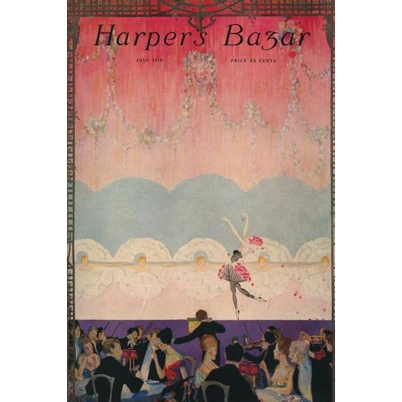 Art.com Harper's Bazaar, July 1916 Art Print, 12" x 18"