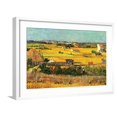 thumbnail image 1 of Art.com Harvest At La Crau with Montmajour In The Background Art Print by Vincent van Gogh, White Frame Wall Art, 29" x 21", 1 of 5