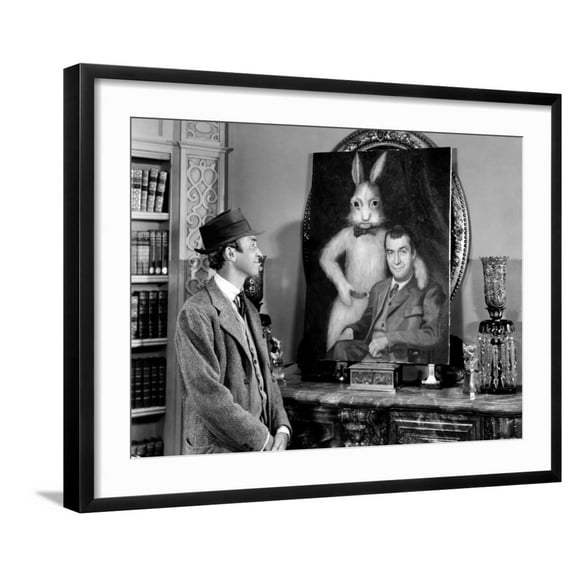 Art.com Harvey, James Stewart, 1950 Photo, Black Frame Wall Art, 29" x 23"