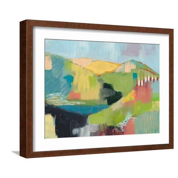 Art.com Headlands Art Print by Jan Weiss, Brown Frame Wall Art, 21" x 17"