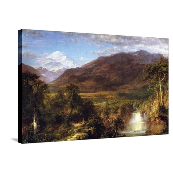 Art.com Heart of the Andes Stretched Canvas Print Wall Art by Frederic Edwin Church, 36" x 24"