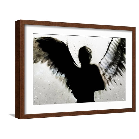Art.com Heaven in Her Arms Art Print by Alex Cherry, Brown Frame Wall Art, 23" x 17"