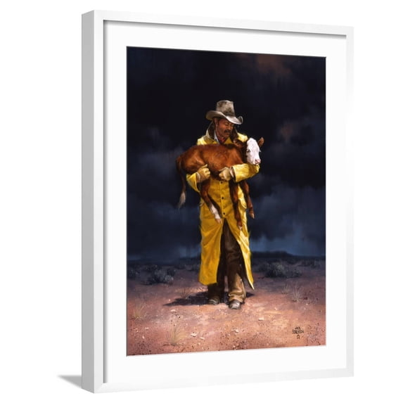 Art.com Helping Hand Art Print by Jack Sorenson, White Frame Wall Art, 23" x 29"