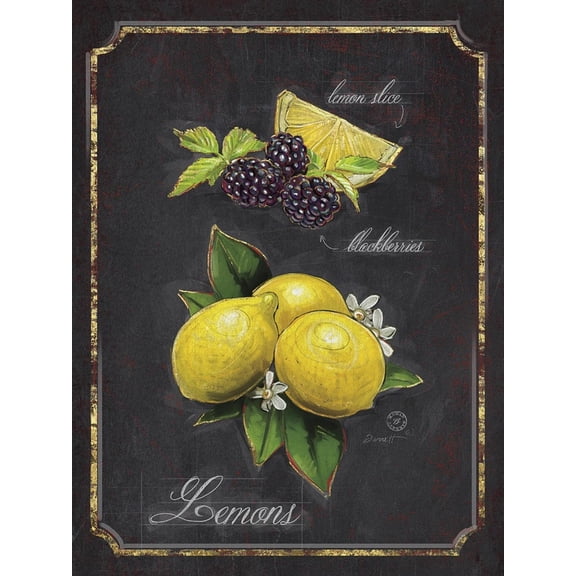 Art.com Heritage Lemons Art Print by Chad Barrett, 12" x 16"