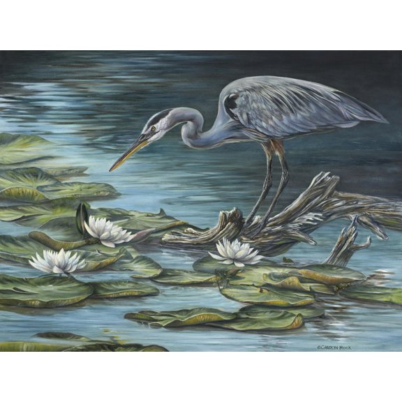 Art.com Heron Haven Art Print by Carolyn Mock, 16" x 12"