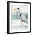 thumbnail image 1 of Art.com Heron on Seaglass I Art Print by Lanie Loreth, Black Frame Wall Art, 17" x 21", 1 of 5