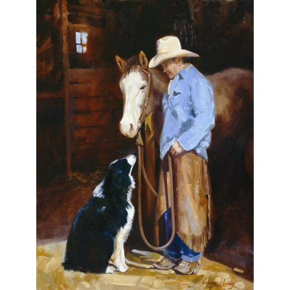 Art.com Hey, Buddy Art Print by Carolyne Hawley, 18" x 24"