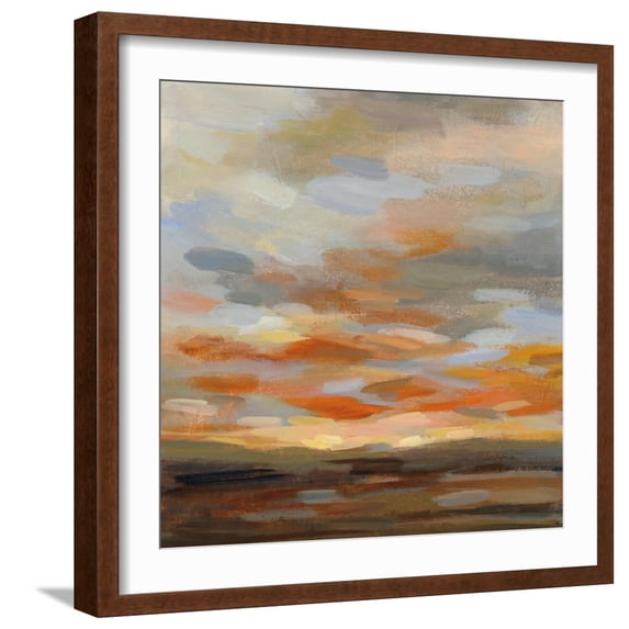 Art.com High Desert Sky II Art Print, Brown Frame Wall Art, 21" x 21"